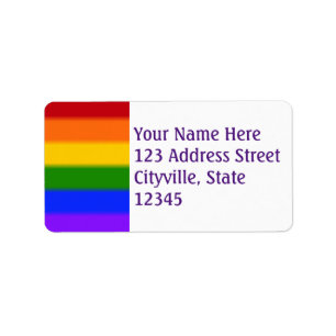 Etiqueta Bandera del orgullo gay caído