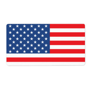 Etiqueta Bandera estadounidense