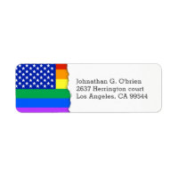Bandera estadounidense temática LGBT | Dirección d
