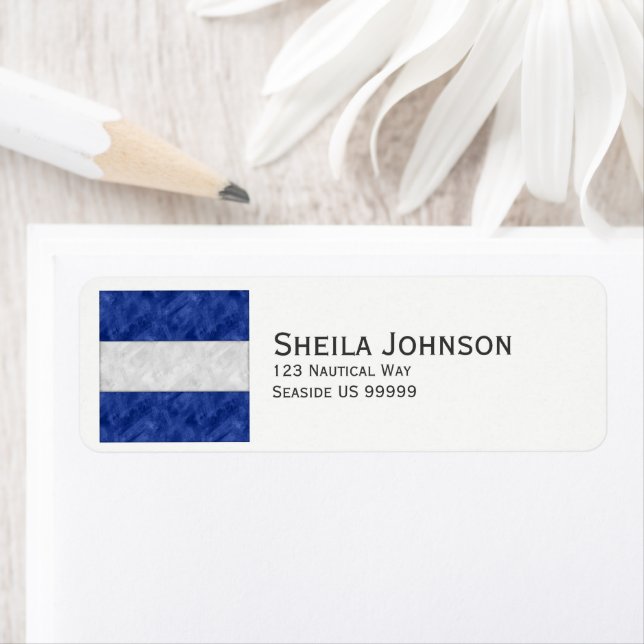 Etiqueta Bandera marítima de señal náutica (In situ)