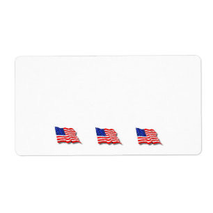Etiqueta Banderas de Estados Unidos