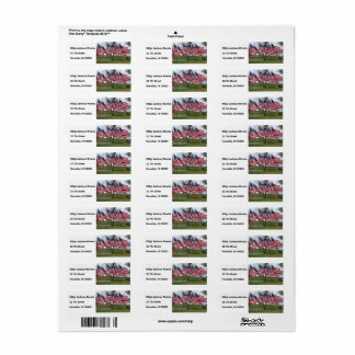 Etiqueta Banderas y cruces de Estados Unidos