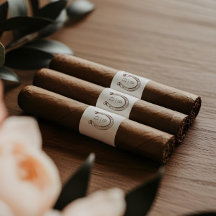 Bands de Cigarro con Monograma de Herradura Wester