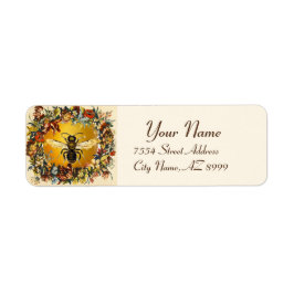 ETIQUETA BAÑERA DE MIEL DE LAS FLORES DE LA PRIMAVERA, AZOT