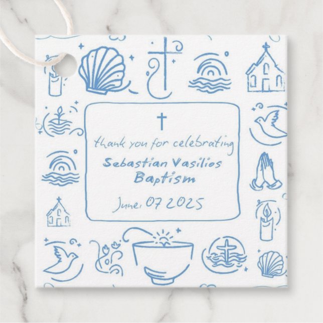 Etiqueta Bapstim Baby Bog (Anverso)