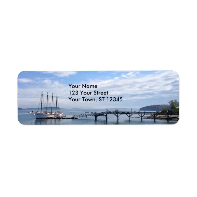 Etiqueta Bar Harbour, Maine (Frente)