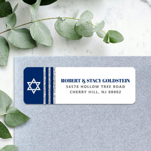 Etiqueta Bar Mitzvah Navy dirección de regreso a los tallos