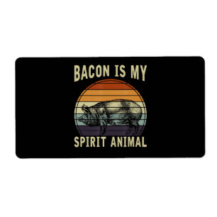 Etiqueta Barbacoa   El bacon es mi animal espiritual