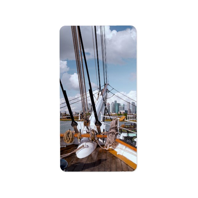 Etiqueta Barco de Vela (Frente)