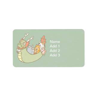 Etiqueta Barco Dragón