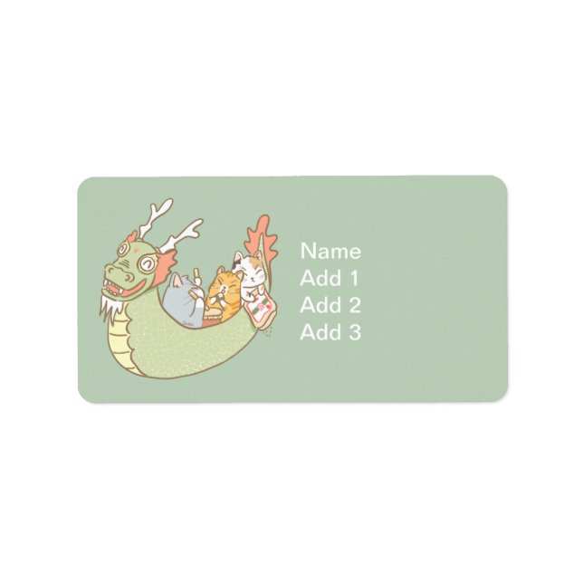 Etiqueta Barco Dragón (Frente)