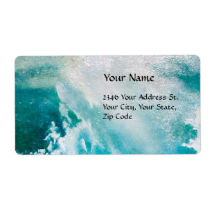 Etiqueta Barco en el mar en tormenta