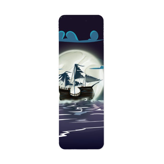 Etiqueta Barco Fantasma (Frente)