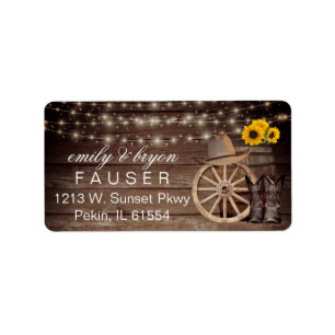 Etiqueta Barril de madera de campo