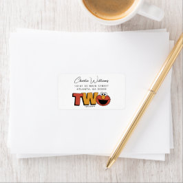 Etiqueta Barrio Sésamo | Elmo - Segundo Cumpleaños