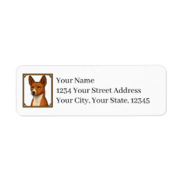 Etiqueta Basenji Return Address Labels