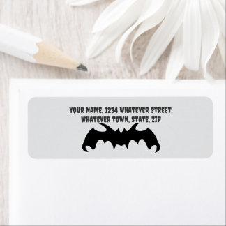 Etiqueta Bat Design Return Address
