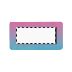 Etiqueta Bat Mitzvah Label Pink