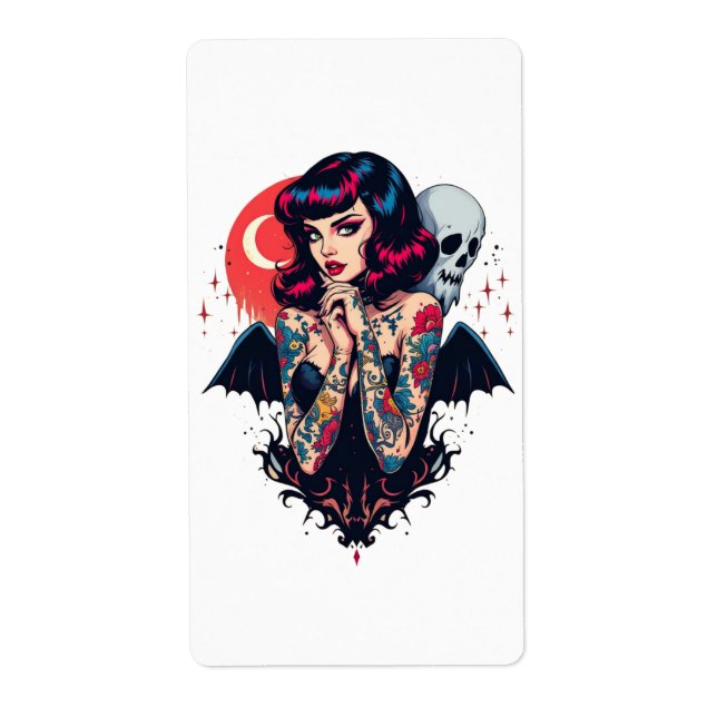 Etiqueta Bat Wing Beauty (Frente)