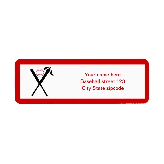 Etiqueta Bates cruzados de béisbol y gorra personalizado ne (Frente)