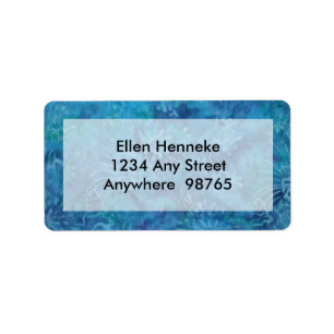 Etiqueta Batik de Ocean Floor