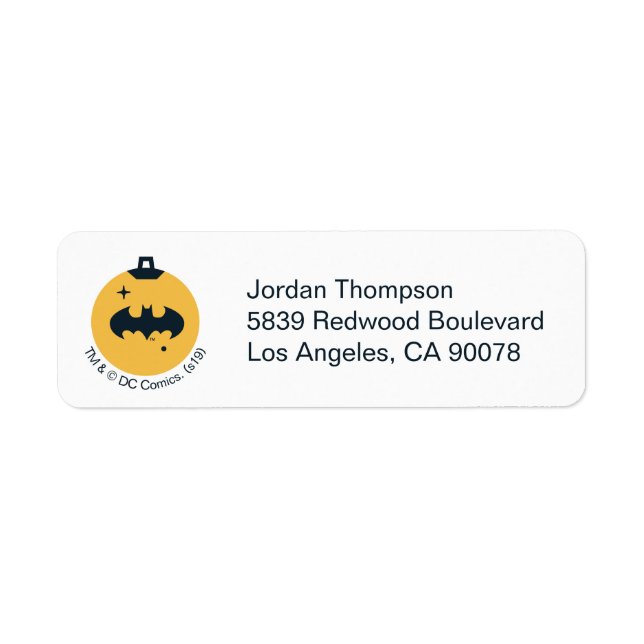 Etiqueta Batman Holiday Bauble (Frente)
