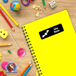 Etiqueta Bats - negro | resistente al agua.