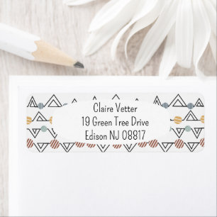 Etiqueta Bauhaus Triangles