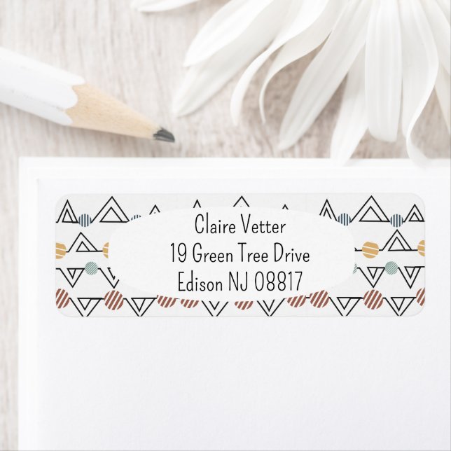 Etiqueta Bauhaus Triangles (In situ)