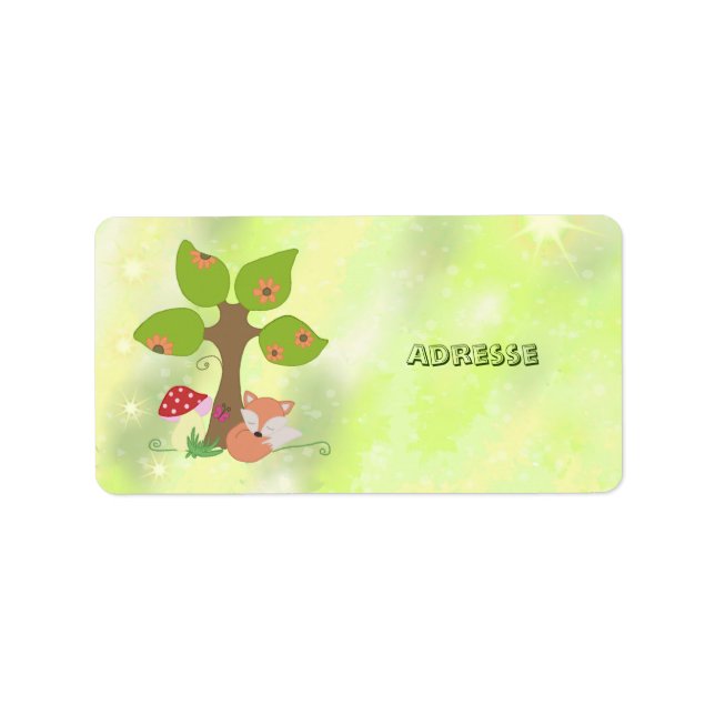 Etiqueta Baum fuchs (Frente)