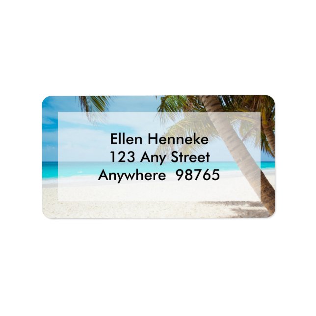 Etiqueta Beach Scene 1 (Frente)