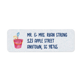 Etiqueta Beach Theme Personalized Return Address