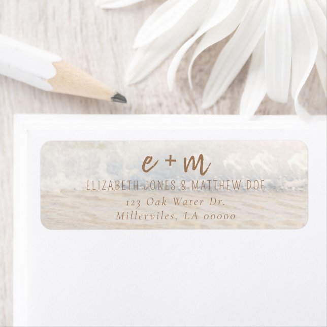 Etiqueta Beach Wedding Invitation Seaside/Oceanside Wedding (In situ)
