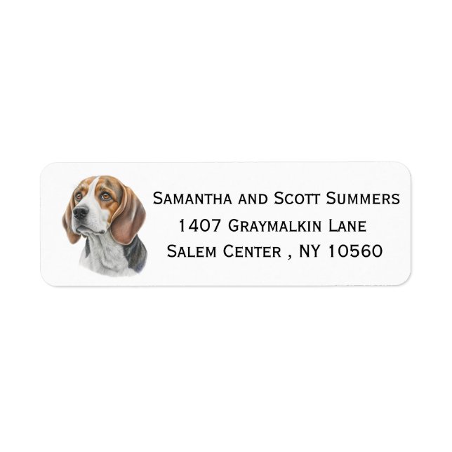 Etiqueta Beagle Dog (Frente)