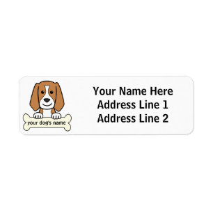 Etiqueta Beagle personalizado