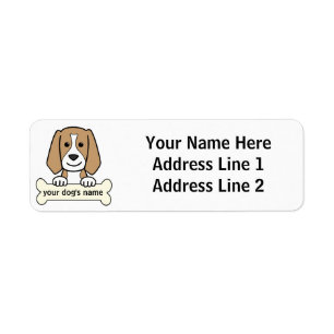 Etiqueta Beagle personalizado