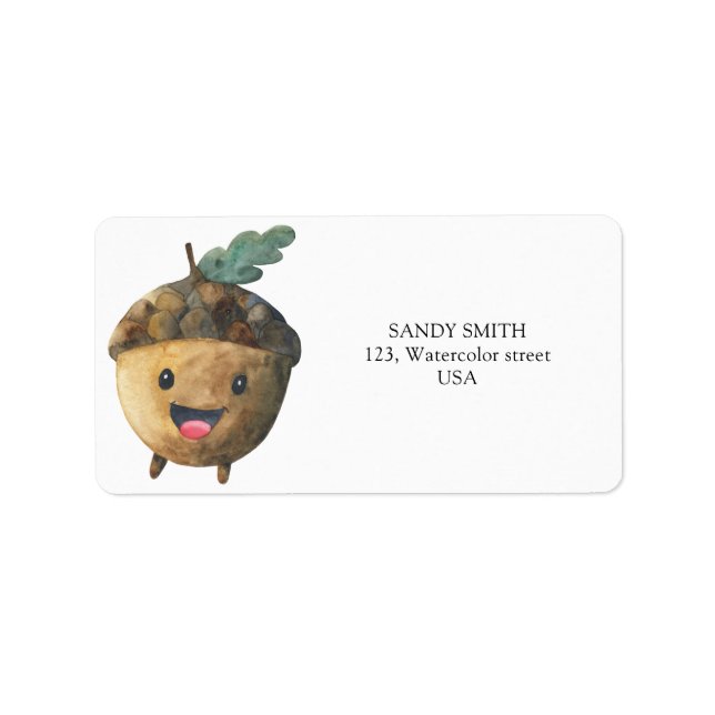 Etiqueta Bebé bellota (Frente)