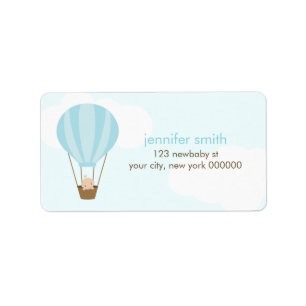 Etiqueta Bebé en globo