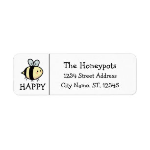 Etiqueta Bee Happy Label