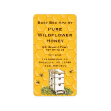 Beehive y Honeycomb Estilo Apiario Personalizado 2