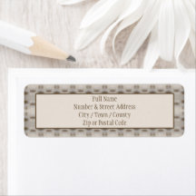 Beige con estampado marrón