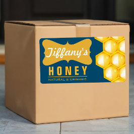 Etiqueta Beige | Miel orgánica | Miel pura | Miel de granja