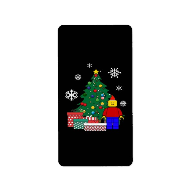 Etiqueta Béisbol de Árbol de Navidad (Frente)