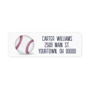 Etiqueta Béisbol En Blanco
