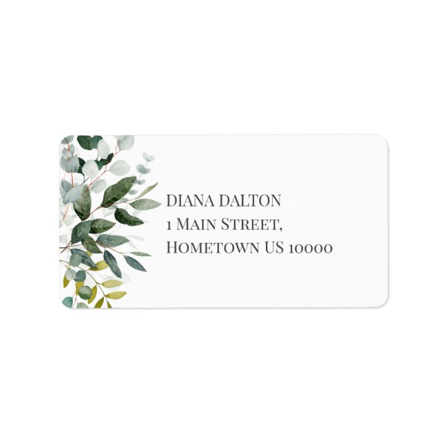 Etiqueta BELLEZA DE PRIMAVERA Borde VERDE BOTÁNICO (Frente)