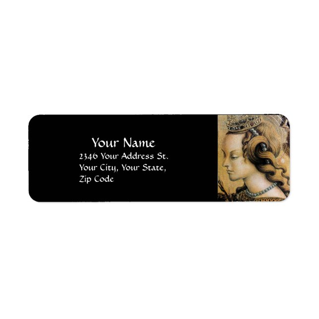 Etiqueta BELLEZA NATURAL y perla negra JEWELRY (Frente)