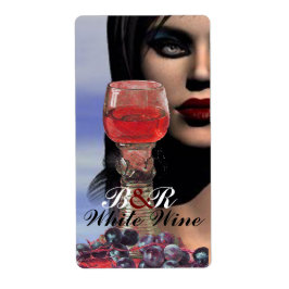 Etiqueta BELLEZA Y Fiesta DE DOSIFICACIÓN DE VINO VINO ROJO