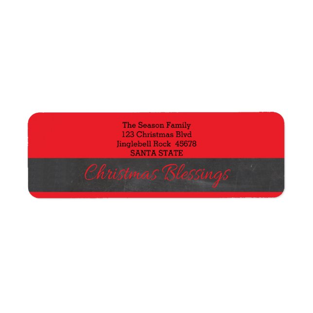 Etiqueta Bendiciones de navidades (Frente)