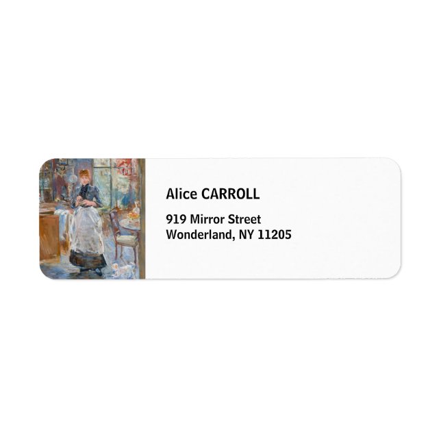 Etiqueta Berthe Morisot - En el comedor (Frente)