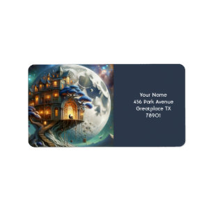Etiqueta Biblioteca Fantasy Cute Boy Moon